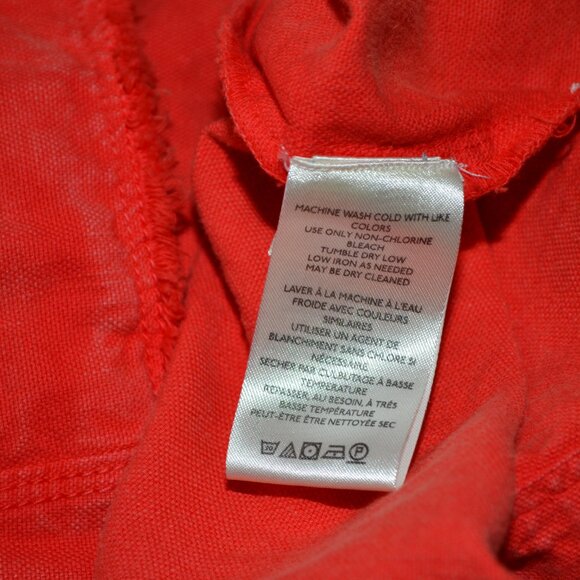 Pilcro Anthropologie Coral Flutter sleeve Linen blend Midi Dress w/pockets XS - Picture 11 of 11